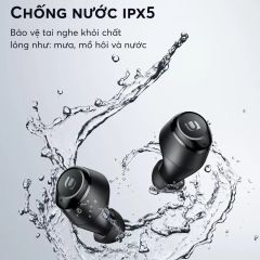 Tai nghe Bluetooth TWS UGREEN WS100; Âm thanh Hifi True Wireless, chống nước IPX5; Sạc đầy trong 15 phút, 27h Playtime