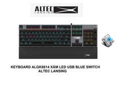 Bàn phím ALTEC ALGK8614 (Xanh/Led/USB/Red Switch)