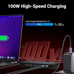 Hub USB-C Đa Năng UGREEN 90912 Hỗ Trợ 4K@60Hz và USB 3.1 2xUSB-A 3.2, USB-C 3.2, 2xHDMI, 2xDP, RJ45 Gigabit,PD