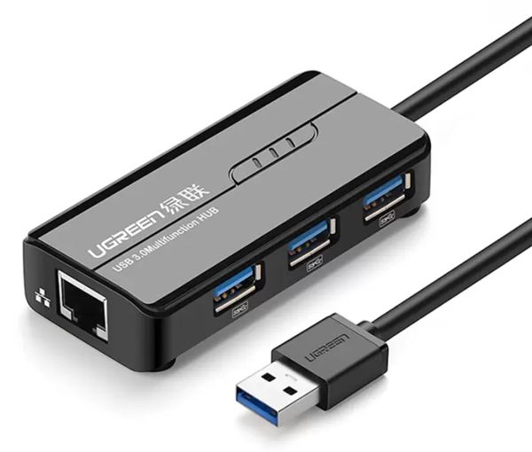 Hub chuyển đổi USB sang USB và RJ45 UGREEN CR103