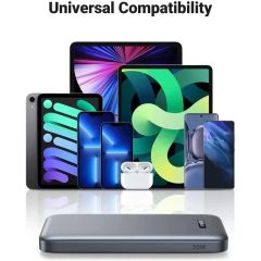 Pin sạc dự phòng 10000mAh UGREEN PB198 Ultra Slim Sạc nhanh 20W, Kèm cáp sạc Type C, Tương thích với Iphone, ipad, android