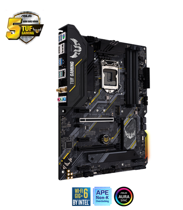 Mainboard ASUS TUF GAMING B460-PRO (WIFI) (Intel B460, Socket 1200, ATX, 4 khe Ram DDR4)
