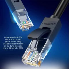 Dây cáp mạng Cat6 dẹt UGREEN NW102 màu đen