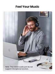 HUB chuyển đổi Type C Ugreen 15601 USB-C sang 3xUSB-A 3.0 + HDMI + VGA+ RJ45(LAN) + SD/TF +3.5mm+PD 4K30Hz