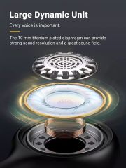 Tai nghe nhét trong có dây UGREEN EP103 Có micrô và điều khiển âm lượng cổng 3.5mm / Lightning / Type C