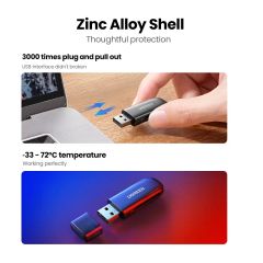Đầu đọc thẻ TF SD UGREEN CM406 đọc 2 thẻ một lúc Cổng USB 3.0 truyền tải tốc độ cao 5Gbps
