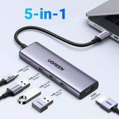 Hub Type C Ugreen 15596 100W PD, 4K@30Hz HDMI