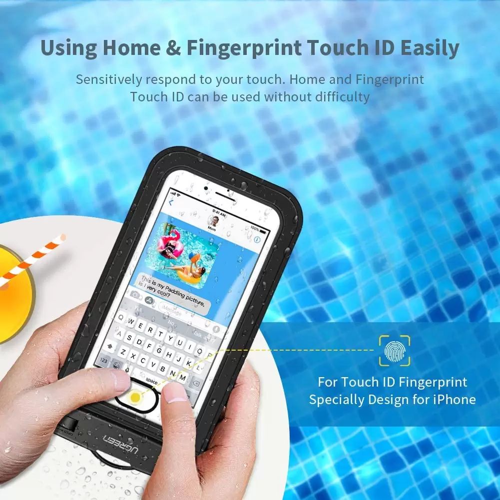 Túi đựng điện thoại chống nước UGREEN 60959 Chống nước cao IPX 8 – Dùng được cho độ sâu 10m, tương thích với màn hình 4 – 6.5inch