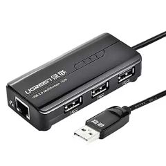 Hub chuyển đổi USB sang USB và RJ45 UGREEN CR103
