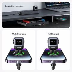 Củ sạc nhanh 65W RoboGaN Mini Ugreen CD361 sạc nhanh 65W, chân dẹt