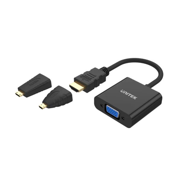 Cáp HDMI->VGA+Audio Y-6355 UNITEK* (N)