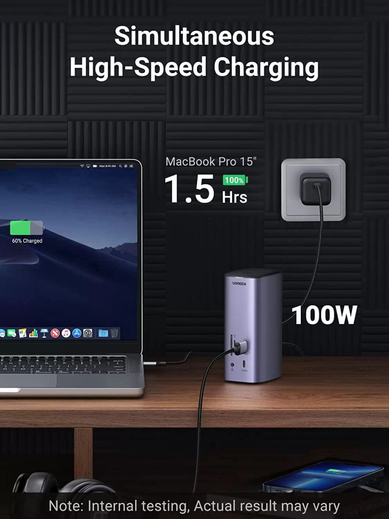 Bộ chuyển đổi Type C Ugreen 90325 đang năng 12-in-1 MicroSD, DisplayPort, Ethernet, HDMI, USB 3.2 Gen 1, Secure Digital Card, USB 3.2 Gen 2