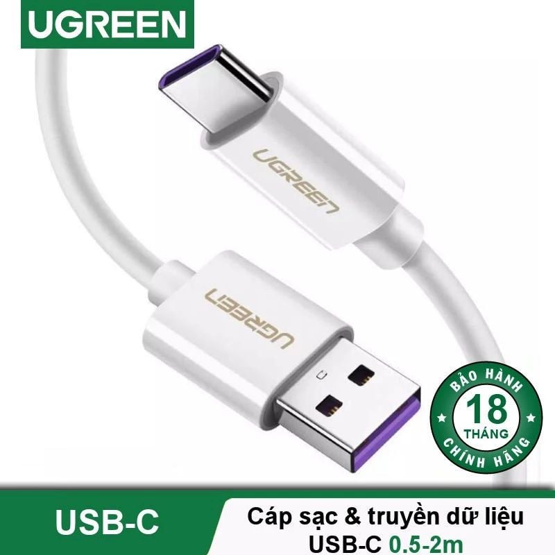 Cáp sạc Type C UGREEN US253 đầu vào USB-A sạc và truyền dữ liệu