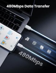 Cáp sạc nhanh Iphone USB-C to Lightning Ugreen US532 chuẩn MFi, dài 1m, Sạc & Đồng bộ dữ liệu