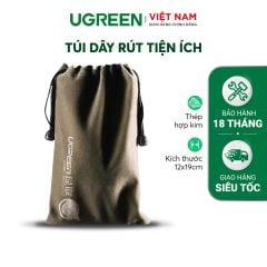 Túi đựng phụ kiện UGREEN 20319 – Kích thước 12x9cm Chống thấm nước, dây rút tiện lợi