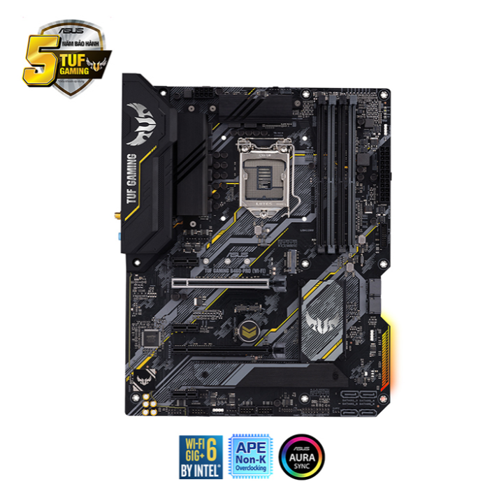 Mainboard ASUS TUF GAMING B460-PRO (WIFI) (Intel B460, Socket 1200, ATX, 4 khe Ram DDR4)