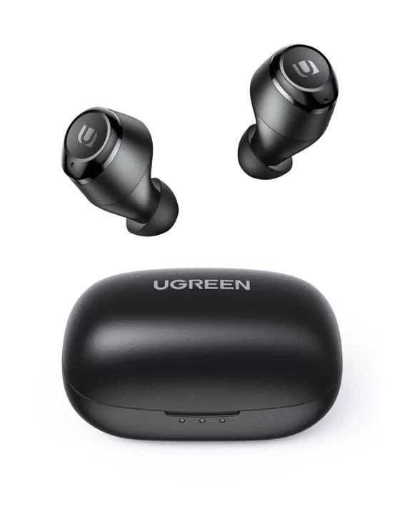 Tai nghe Bluetooth TWS UGREEN WS100 – Âm thanh Hifi True Wireless, chống nước IPX5 – Sạc đầy trong 15 phút, 27h Playtime –  Hàng phân phối chính hãng – Bảo hành 18 tháng