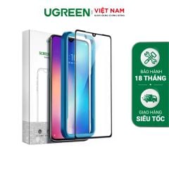 Miếng dán cường lực Xiaomi 8 UGREEN SP124 – Dán tràn viền HD – Độ cứng 9H hống trầy xước, bám vân tay (2 miếng/hộp)
