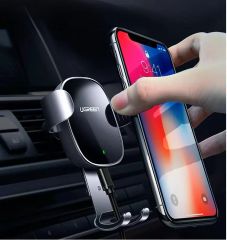 Sạc không dây trên ô tô UGREEN CD157 Cắm khe gió điều hòa trên xe hơi dùng cho màn hình từ 4.7-6.2 inch như iPhone 8/X/samsung galaxy S9+…