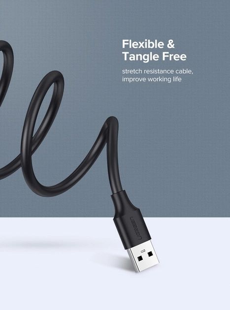 Dây nối dài USB 2.0 UGREEN US103 USB-A đực sang USB-A Cái nối dài dây sạc và truyền dữ liệu
