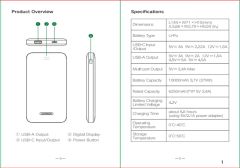 Pin sạc dự phòng 10000mAh UGREEN PB198 Ultra Slim Sạc nhanh 20W, Kèm cáp sạc Type C, Tương thích với Iphone, ipad, android