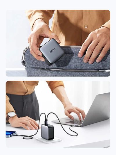 Củ sạc nhanh GaN Ugreen 100W – 2 cổng Type C