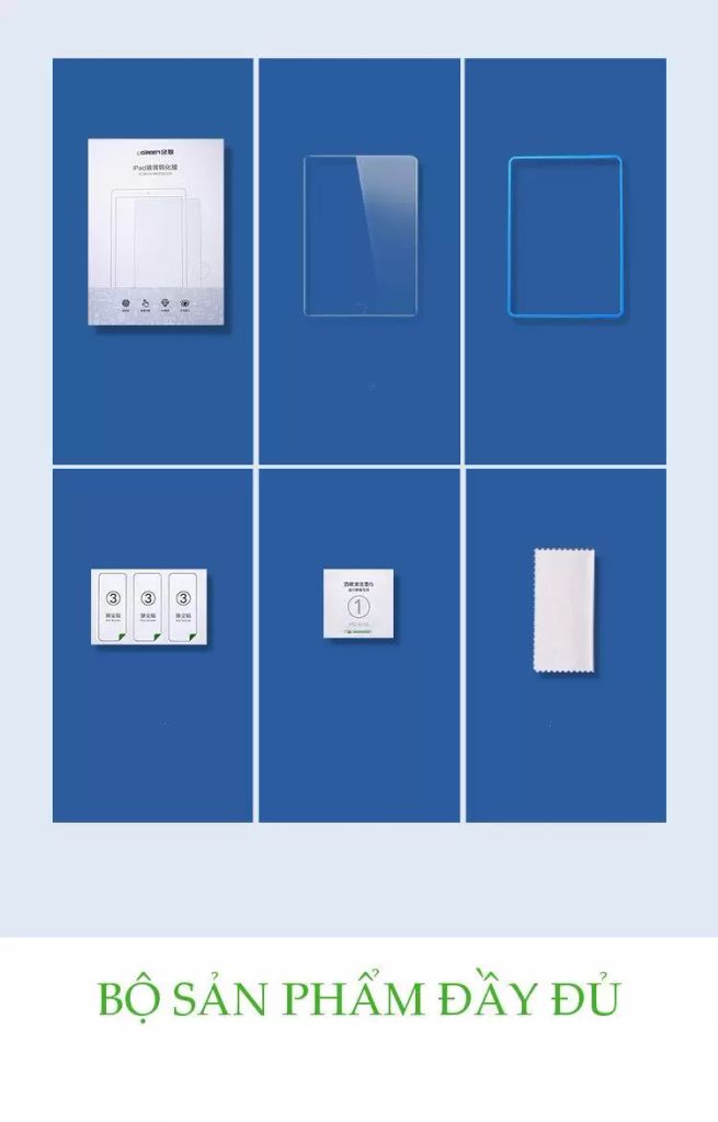 Miếng dán cường lực Edge HD bảo vệ cho iPad mini 1/2/3 màn hình 7.9 inch UGREEN SP115 60501