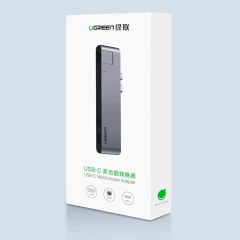 Hub Type C cho Macbook UGREEN 50984 HDMI+ 3xUSB 3.0  + Gigabit Lan + Type-C PD