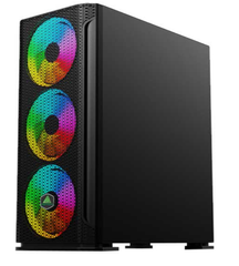 Case VSP FA-404B Màu Đen (Có Sẵn 4 Fan LED RGB/ LED Cover Nguồn)