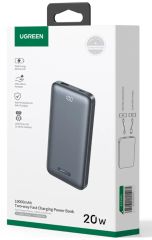 Pin sạc dự phòng 10000mAh UGREEN PB198 Ultra Slim Sạc nhanh 20W, Kèm cáp sạc Type C, Tương thích với Iphone, ipad, android