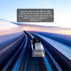 Dây cáp mạng Cat6 dẹt UGREEN NW102 màu đen