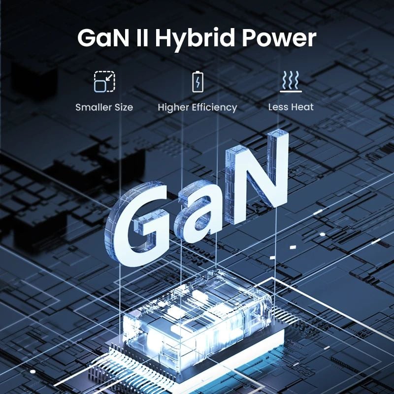 Ổ cắm điện đa năng UGREEN C268 trạm sạc để bàn 65W 2 USB-C, 2 USB-A