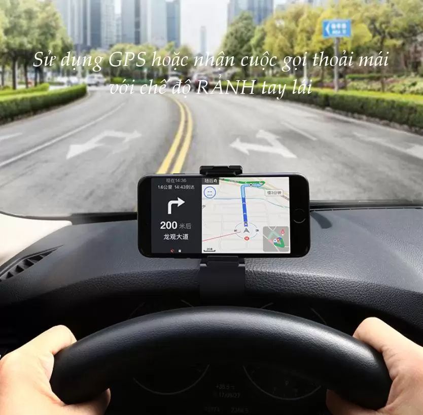 Kẹp giữ điện thoại UGREEN LP136 Sử dụng trên ô tô cho, tương thích điện thoại kích thước từ 4 đến 6.5 inch – Hãng phân phối chính hãng