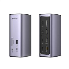Bộ chuyển đổi Type C Ugreen 90325 đang năng 12-in-1 MicroSD, DisplayPort, Ethernet, HDMI, USB 3.2 Gen 1, Secure Digital Card, USB 3.2 Gen 2