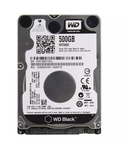 Ổ cứng HDD WD Black 500GB 2.5 inch SATA III 64MB Cache 7200RPM WD5000LPSX