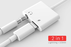 Cáp chuyển đổi vừa sạc vừa nghe điện thoại cho iphone cổng Lightning sang jack Audio 3.5