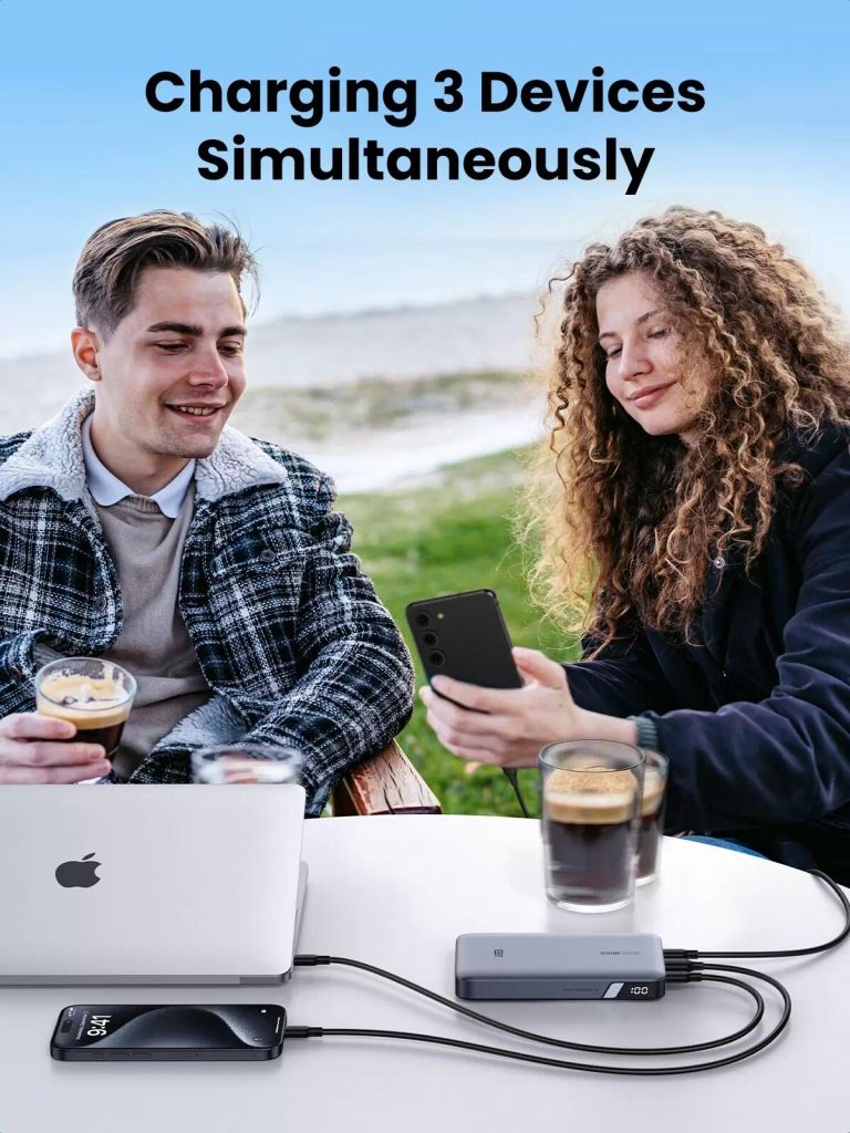 Pin Sạc dự phòng cho laptop, điện thoại Ugreen PB720 sạc nhanh 100W, 2C1A