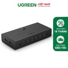 Bộ chuyển mạch KVM UGREEN CM229 – Đồng bộ hóa 8 cổng USB-B 1 bộ điều khiển chuột và bàn phím điều khiển 8 màn hình máy tính