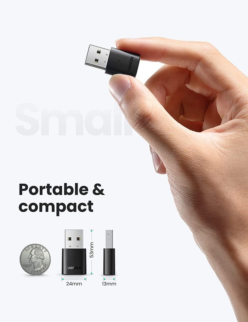 USB Bluetooth Ugreen 80889 – Thu phát Bluetooth 5.0
