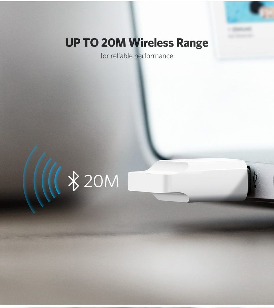 USB Bluetooth Ugreen US192 hỗ trợ Qualcomm® aptX™