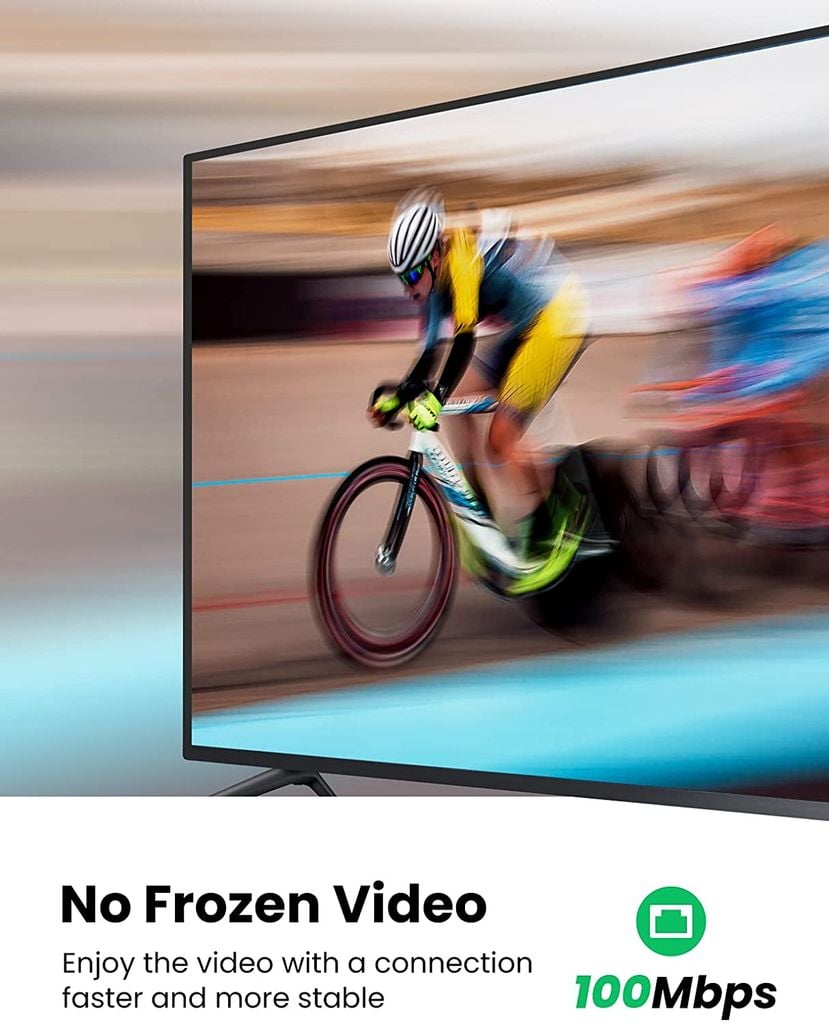 Bộ chuyển đổi USB sang LAN UGREEN 30985 – Tích hợp cổng micro – Tốc độ truyền 100Mbps