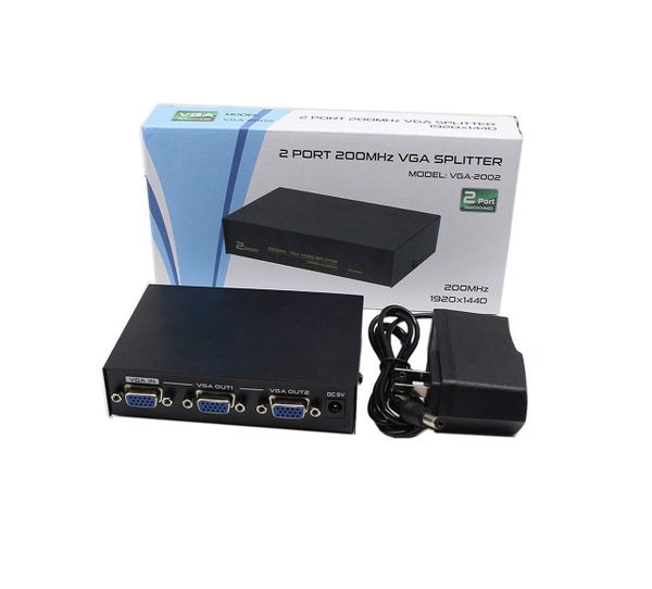 HUB VGA 2 Port 200mhz VGA Splitter (VGA-2002)