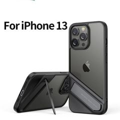Ốp lưng kèm giá đỡ điện thoại iPhone UGREEN – Khung kim loại, vỏ TPU trong suốt chống trầy xước, bám vân tay – Dành cho iPhone 13, iPhone 13 Pro, iPhone 13 Pro Max