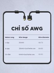 Cáp HDMI sang DVI-D 24+1 dây tròn và dây dẹt dài 1-15M UGREEN HD106