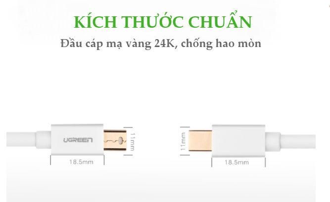Dây cáp chuyển đổi mini DisplayPort đực sang mini DisplayPort đực UGREEN MD111