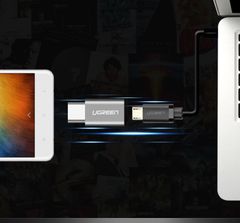 Đầu chuyển đổi Micro USB sang Type C UGREEN US278 Có hỗ trợ OTG dùng cho điện thoại di động Android