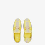  Giày Nữ Fendi Baguette Canvas Loafers 'Yellow' 