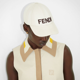  Mũ Nữ Fendi Pequin Canvas Baseball Cap 'Beige' 