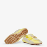  Giày Nữ Fendi Baguette Canvas Loafers 'Yellow' 