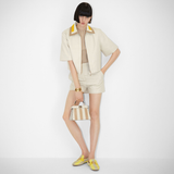  Giày Nữ Fendi Baguette Canvas Loafers 'Yellow' 